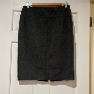Ann Taylor Gray Knit Pencil Skirt